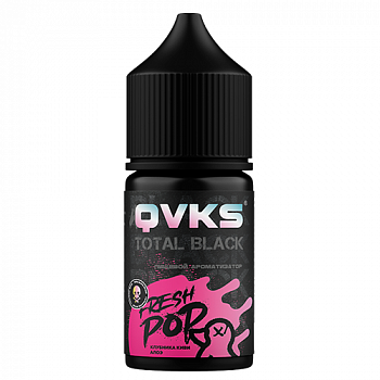 Ароматизатор QVKS TOTAL BLACK KONSTRUKT "Клубника Киви Алоэ" (на 30мл)